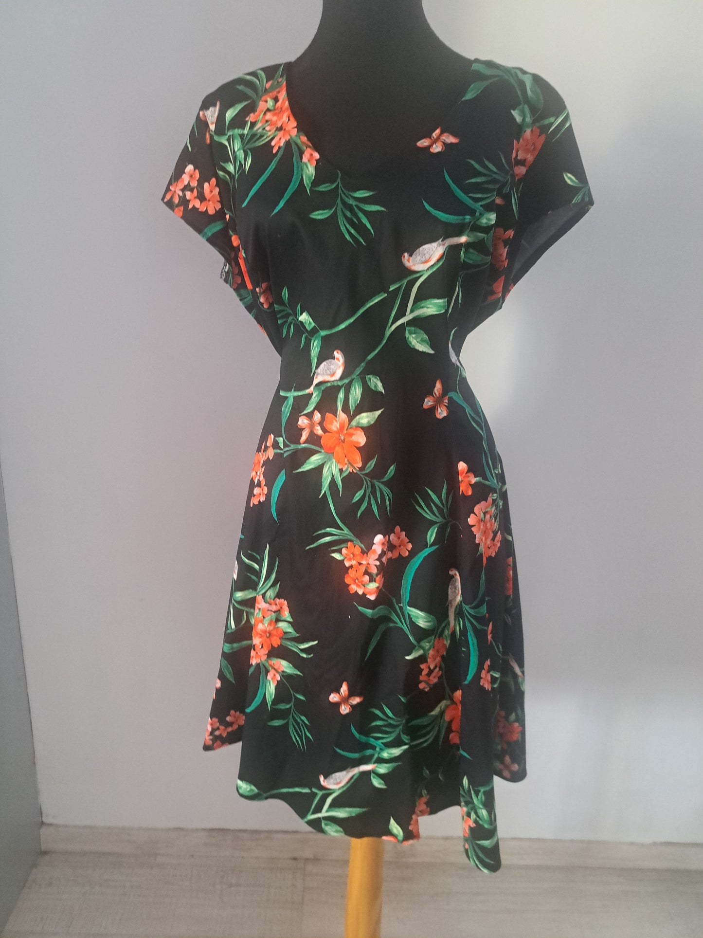 Rochie cu imprimeu flora