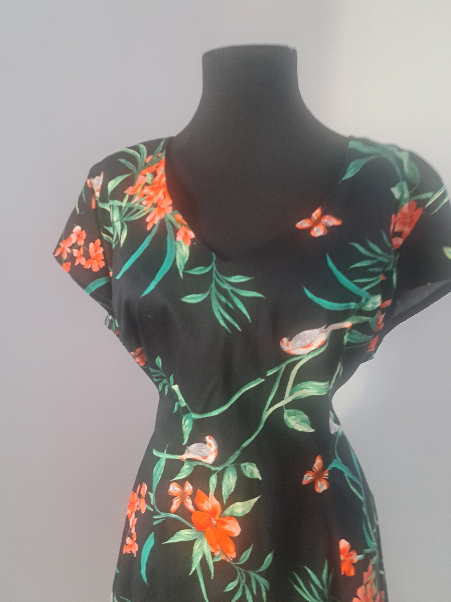 Rochie cu imprimeu flora