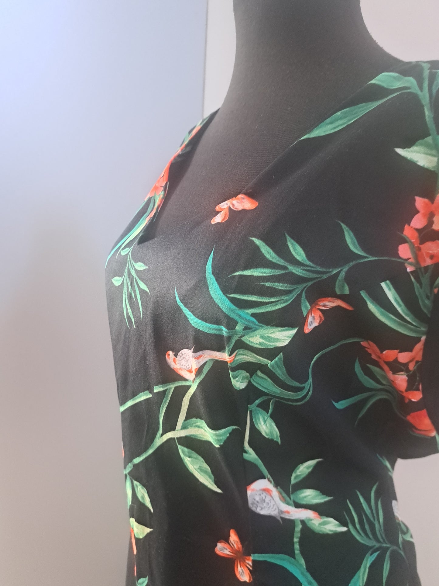 Rochie cu imprimeu flora